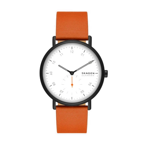 Skagen Kuppel or Riis Minimalist Men's Watch with Stainless Steel Mesh or Leather Band