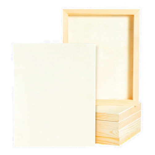 Juvale 6 Pack of Unfinished Wood Canvas Boards for Painting, 8x10 Inch Deep Cradle Wooden Panels for Crafts (Blank, 0.85 Inches Thick)