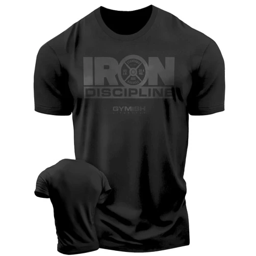 Gymish Lifestyle Iron Discipline Gym Workout Shirt for Men Motivational T-Shirt