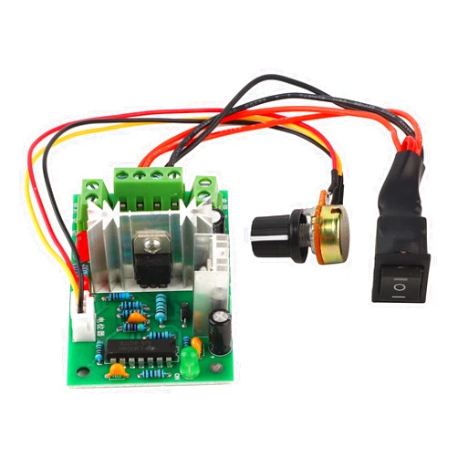 Walfront PWM Speed Controller Adjustable DC Motor Speed Pwm Controller Reversible DC Motor Regler Speed Regulator 5-30V DC 6A/150W Reversing Switch Speed Regulation Module for DC Brush Motor