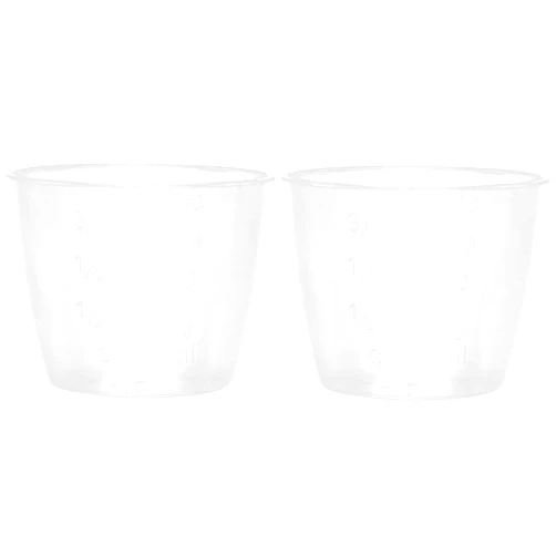 AKOAK Plastic Transparent rice Measuring Cup, 160ml Rice Cooker Measuring Cup, Double Scale Rice and Dry Material Measuring Cup, Kitchen Supplies - Pack of 2