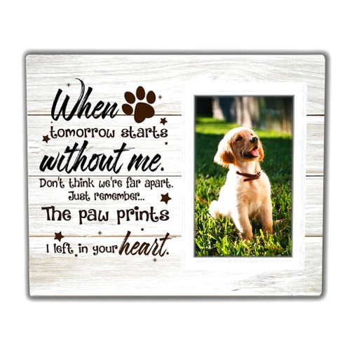 SZ-PengXin Dog Memorial Picture Frame, Pet Memory Picture Frame, Dog Frames For Pictures Memorial, Pet Dog Cat Memorial Photo Frame 4x6, Dog Picture Frames For Dogs That Passed, Passed Away Dog Memorial Gifts
