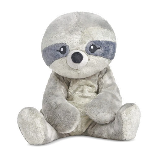 HUGIMALS Sam The Sloth 4.5 lb Heavy Cute Weighted Comfort Plush Large Unscented Self Care Stuffed Animal for All Ages - Kids, Teens and Adults