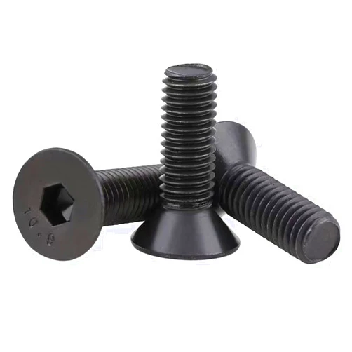 Generic M4-0.7 x 8mm Flat Head Socket Cap Screws, 10.9 Grade Alloy Steel,DIN 7991,Allen Socket Drive, Black Oxide Finish, Machine Thread, Countersunk Bolts,Fully Thread Quantity 60
