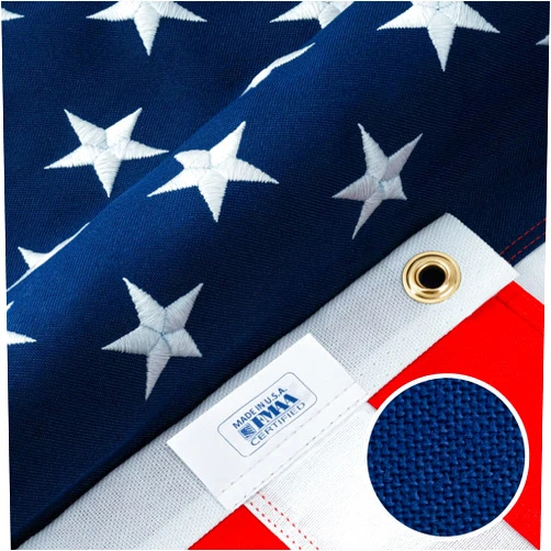 Rushmore Rose USA American Flags for Outside 3x5-100% MADE IN THE USA -Indestructible Durable Outdoor Heavy Duty Spun Polyester -US Flags 3x5 Outdoor -American Flag Sewn Stripes and Embroidered Stars - FMAA Certified