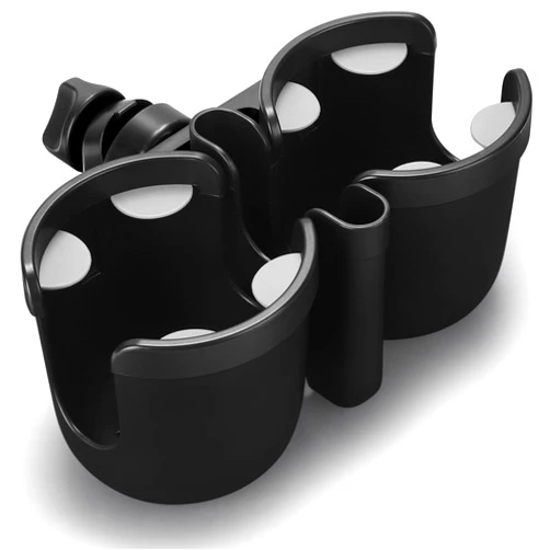 Accmor Stroller Cup Holder with Phone Holder, Bike Cup Holder, Universal Cup Holder for Uppababy Nuna Doona Strollers, 2-in-1 Cup Phone Holder for Stroller Bike Accessory