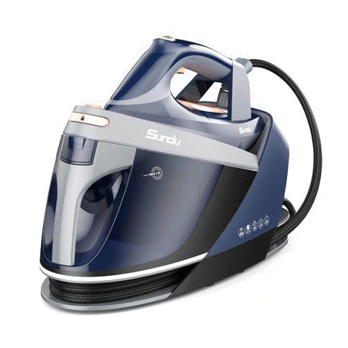 Sundu Steam Station with LED Screen, 1800W Steam Iron with Ceramic Soleplate and 1.5L Detachable Water Tank, Iron Lock for Easy Carry, Auto Shut-Off, Self-Cleaning, Garment Steamer Ideal for Home Use