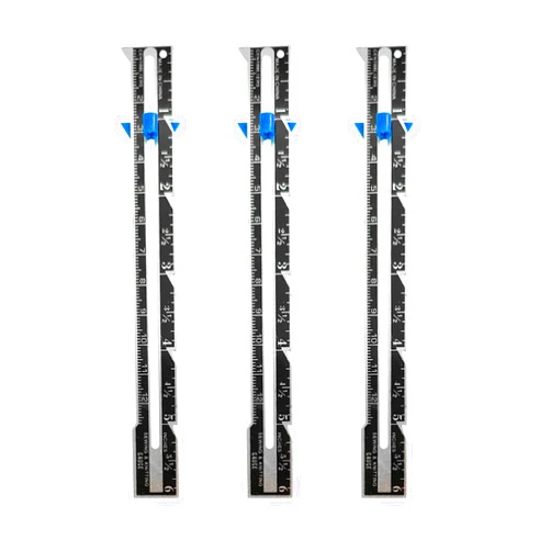 YAFIYGI 3 Pack Stainless Steel Sliding Gauge Sewing Ruler Ideal Measuring Tool for Quilting Knitting and Crafting Projects