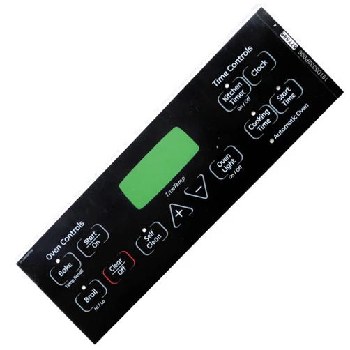 WOLIDAODAO Replacement for WB27T11005 1473975 AH2321447 EA2321447 PS2321447 Faceplate Graphics Overlay Range Control Panel Touchpad for GE Appliances Range Oven Stove Contains Button Layout