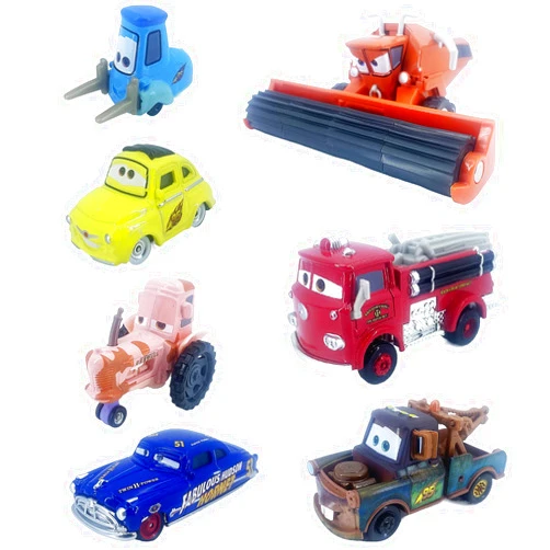 JIAAZII Toy Car 2 3 Characters 7PCS Car Diecast Frank Tractor and His Friend 1:55 Metal Die-Cast Portable Boy Girl Child Toy Vehicles…