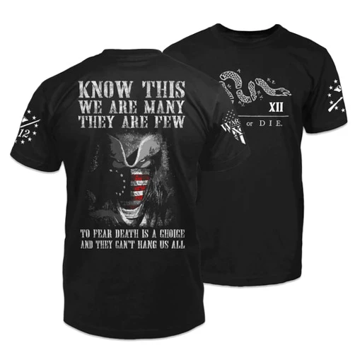 Warrior 12 Can't Hang Us All T-Shirt Patriotic Tribute Tee | American Pride Veteran Support Shirt | 100% Cotton Military Apparel