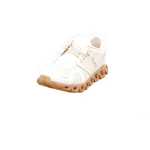 On Women's Cloud 5 Sneaker, Sand/Rosebrown, 8