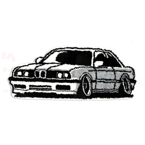 Luxape Car Rug - Handmade & Premium- 28in (70cm) - Hypebeast Decor - Hypebeast Room - Living Room, Bedroom, Children Bedroom, Door mat - Aesthetic Room Decor Rugs (Car02)