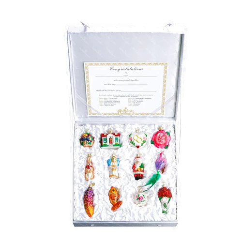 Old World Christmas Bride's Collection Ornament Box Set