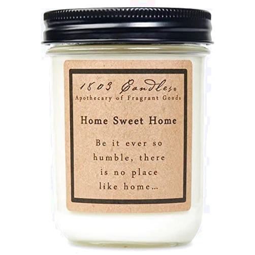 1803 Candles - 14 oz. Jar Soy Candles - (Home Sweet Home)