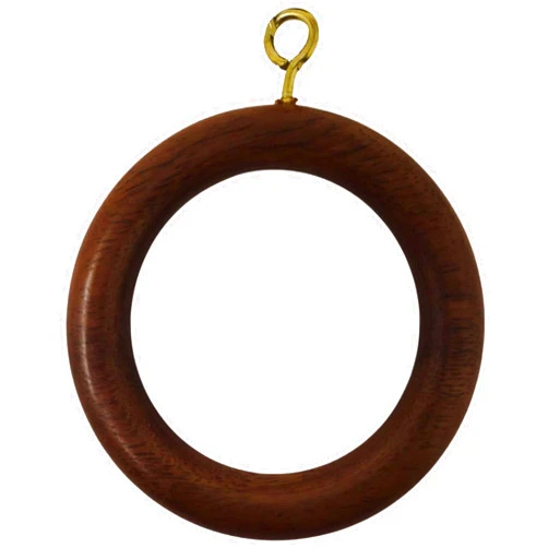 Galaxy Indiacraft Premium Wooden Window Curtain Drapery Rings, Hooks, Clips for 1
