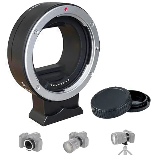 AiknowFoto EF-EOS M Mount Adapter for Canon EF/EF-S Lens Compatible with Canon M Mount Cameras, Auto-Focus EF to EOS M Lens Adapter Converter Control Ring EOS M M2 M3 M5 M6 M10 M50 M50 Mark II M100 M200
