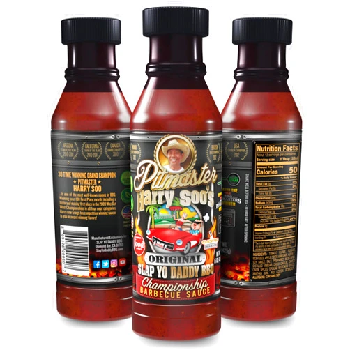 Slap Yo' Daddy BBQ Slap Yo Daddy BBQ Sauce, Original - Championship Barbecue Sauce From Pitmaster Harry Soo - For Grilling & Smoking - No MSG, Gluten-Free - 15 oz