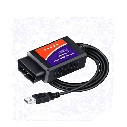 ELM327 USB Adapter OBD2 Scanner for Windows, ELMconfig FoCCCus Diagnostic Scan Tool with MS-Can/HS-Can Switch for Ford Lincoln Mazda Mercury Series Vehicles
