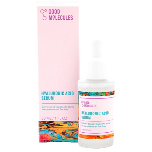 Good Molecules Hyaluronic Acid Serum - Hydrating, Non-greasy formula to Moisturize, Plump - 1% HA, Anti-aging, Water-Based Skincare for Face