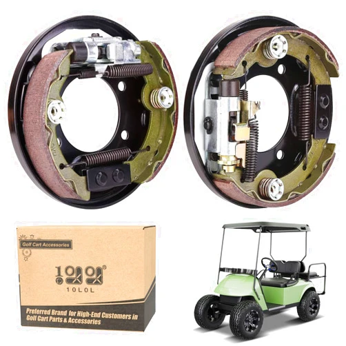 10L0L Brake Assembly for EZGO TXT PDS, Yamaha G14 G16 G19 G20 G21 G22 Golf Cart, Driver Side and Passenger Side, includes Brake Shoes, OEM# 70998-G01 70998-G02