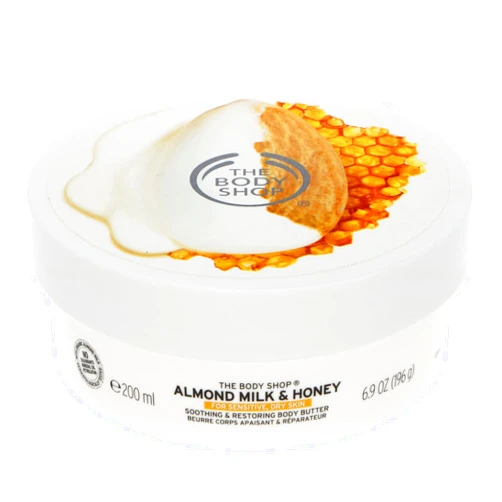 The Body Shop Almond Milk & Honey Soothing and Restoring Body Butter,200ml