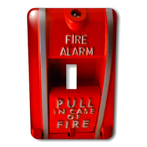 3dRose lsp_33152_1 Red Fire Box Toggle Switch, Multi-Color