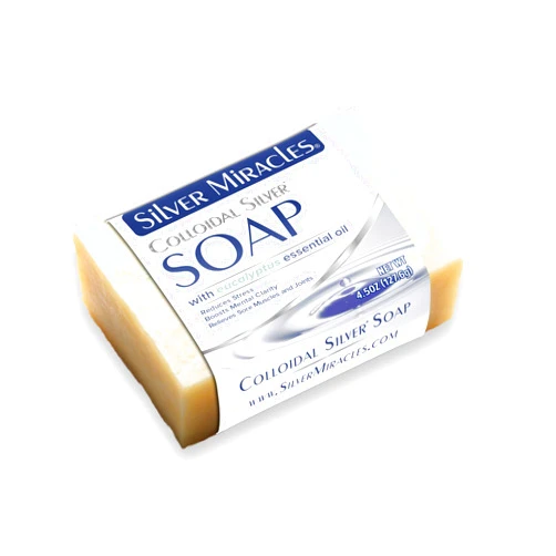 Silver Miracles Colloidal Silver Soap Scented With Eucalyptus