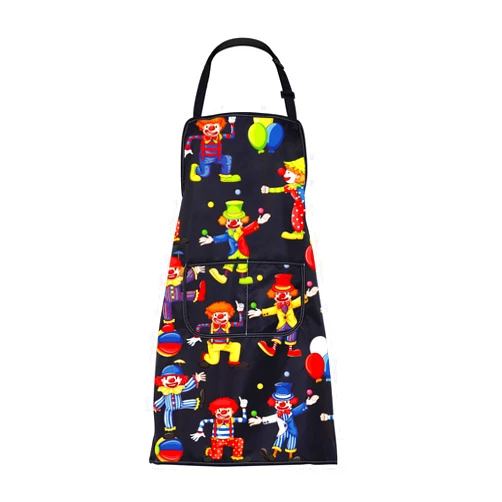 FUSTMW Circus Aprons with Pockets Funny Clown Apron Circus Gifts for Circus Lover Kitchen Chef Cooking Circus Theme Aprons