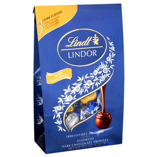 Lindt LINDIT Lindor Shaped Ball Bag Dark