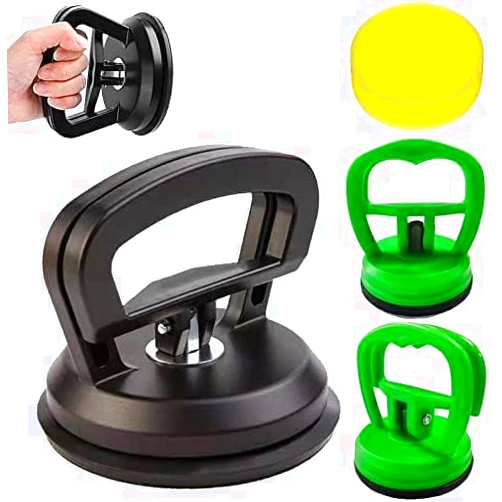 NSONGSE Dent Puller,Car Dent Remover Puller,3 Pack Car Dent Puller Kit Handle Lifter,Powerful Car Dent Remover,Suction Cup Dent Puller and Paintless Dent Repair Kit for Car Body Dent,Glass and Tiles