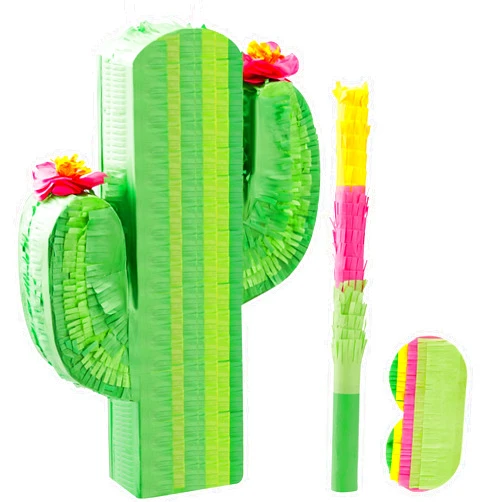 JOYIN Cinco De Mayo Cactus Pinata for Kids Birthday Party, (16.75x11.25x3 in.) for Fun Fiesta Taco Party Supplies, Luau Event Photo Props, Mexican Theme Decoration, Carnivals Festivals, Taco Tuesday Event