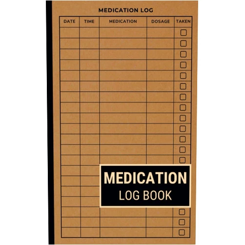 Tirth Daily Press Medication Log Book: Daily Medication Tracker Journal to Track Medicine Dosage for Adults, Seniors, Patients, Caregivers & More