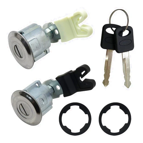 Misimain New Door Lock and Key Ignition Cylinder Set F87Z7821990BA Compatible with 2003-06 Ford E250