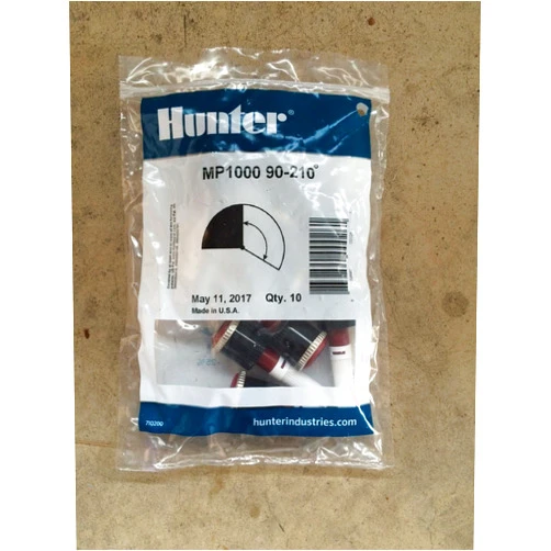 Hunter (10 Pack) Sprinkler MP1000 90 MP Rotator, 8' to 15' Radius and Adjustable from 90-210 Degrees (10)