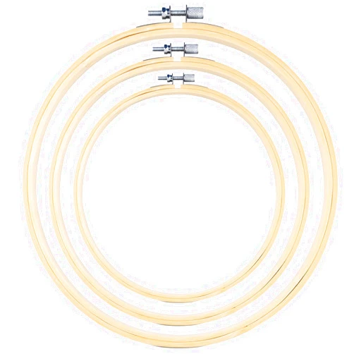 TINDTOP 3 Pieces Embroidery Hoops, 8 inch to 12 inch Bamboo Frame Circle Cross Stitch Hoop Ring Embroidery Hoops Set for Embroidery and Cross Stitch