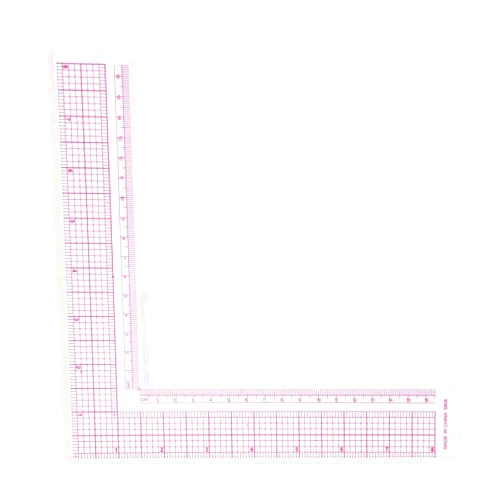 Samfox Sewing Ruler Plastic L-Square Garment Grading Ruler Sewing Measuring Measure Ruler for Dressmaking(5808)