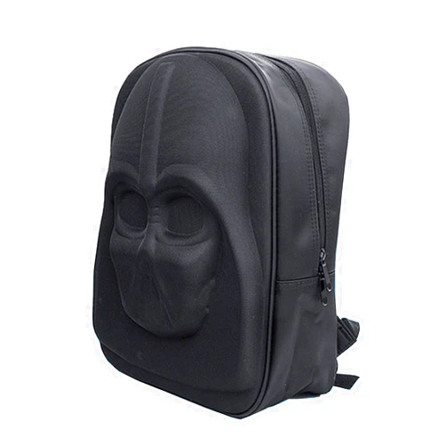 LLXNO5 Mens Vader Backpack Skywalker Travel Backpack Bounty Hunter Rucksack Cosplay Standard Bag (Black Vader)
