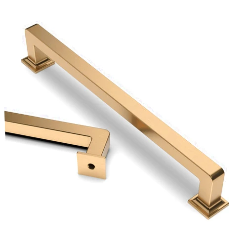 Asidrama 10 Pack 6.3 Inch(160mm) Champagne Bronze Kitchen Cabinet Handles, Cabinet Pulls Kitchen Cabinet Hardware Cupboard Handles Drawer Pulls