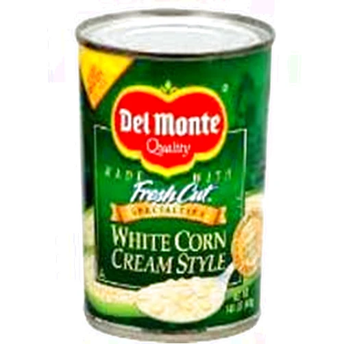 Del Monte Canned Golden Sweet Corn Cream Style No Salt Added, 14.75-Ounce (Pack of 12)