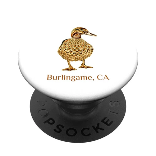 Burlingame CA Mallard Duck Lover Native American Burlingame CA Mallard Duck Bird Lover Native American Style PopSockets Standard PopGrip