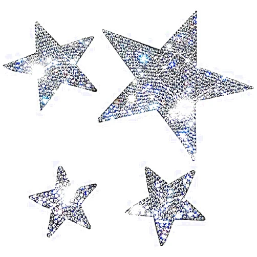 SPANICE Crystal Car Stickers Decorate Sparkling Cars Bling Bling Auto Car Emblem Decal Decoration Interior Accessories (Star)