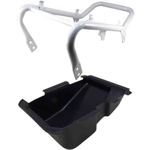 Birdz Eyewear Lowering Seat Frame and Under Seat Storage Container Compatible with Honda Ruckus Zoomer NPS50 2003-2023 Gloss White