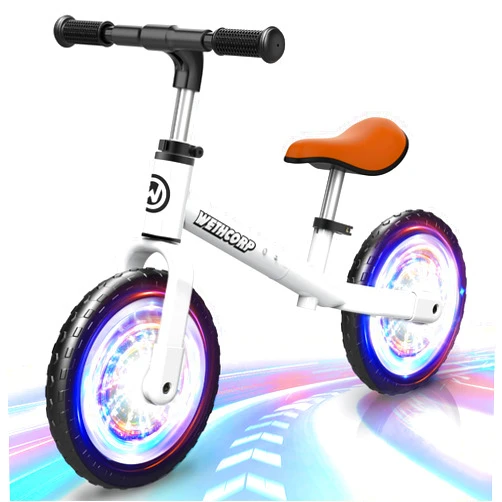 WethCorp Balance Bike 2 Year Old, Toddler Toys 2 3 4 5 Year Old Boy Toys Toddler Balance Bike Birthday Gifts for 2-5 Year Old Boy Girl Baby Colorful Lighting Balance Bike for Toddlers