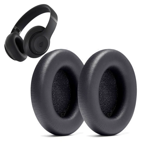 Jingewell Replacement Ear Pad Cushions for Beats Studio PRO 2023 Noise Cancelling Headphone Cushions Upgraded PU Leather Memory Foam Ear Pads