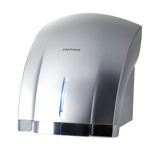 interhasa! Compact Hand Dryer for Bathroom 110V Electric Commercial Hand Dryer Wall Mounted with Hot n Cold Air, 3-Pin Plug in