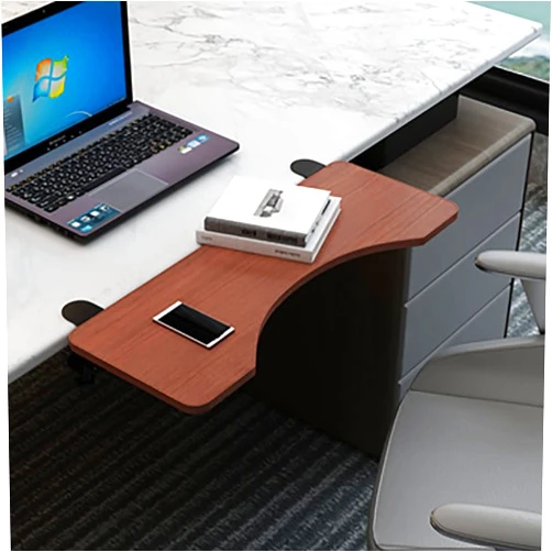 LLYLAY Table Mount Keyboard Stand, Ergonomics Desk Extender Tray, Foldable Keyboard Drawer Tray, Table Mount Armrest Shelf,Punch-Free Clamp on,Easy Installation