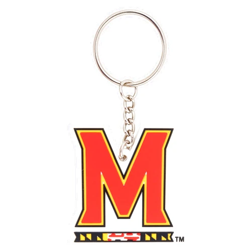 Desert Cactus University of Maryland Keychain Car Keys Holder (PVC B)