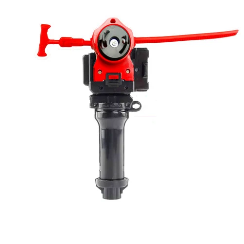 MYTHICAL GYRO Bey Ripcord Battling String Ripper Launcher Performance Top Metal Fusion Fury Masters Fight Handle Power Game Launcher Rare Black Grip (Red Ripper Launcher+Grip)