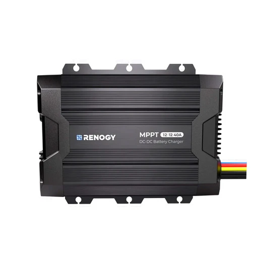 Renogy 12V 40A DC to DC Battery Charger with Solar Input MPPT, Compatible with LiFePO4, Gel, Flooded, and Sealed Lead Acid Batteries, Two Charging Options for RV, Car, Camping, Marine